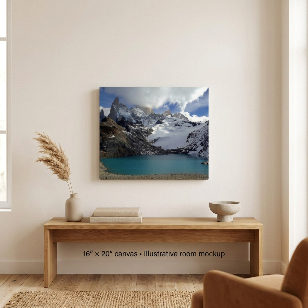 "Patagonia Sur" Nature Landscape Canvas Print